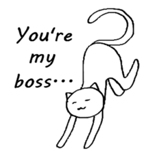 The simple cat ver.English sticker #8014142