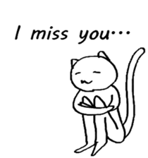 The simple cat ver.English sticker #8014143