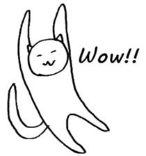 The simple cat ver.English sticker #8014146