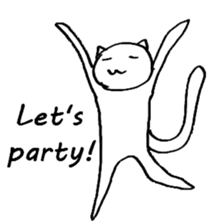 The simple cat ver.English sticker #8014147