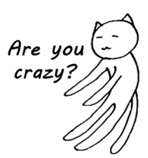 The simple cat ver.English sticker #8014149