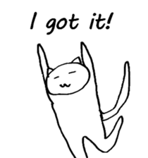 The simple cat ver.English sticker #8014152