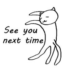 The simple cat ver.English sticker #8014153