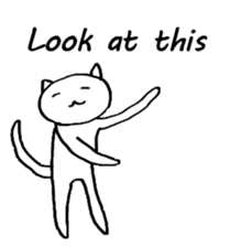 The simple cat ver.English sticker #8014155