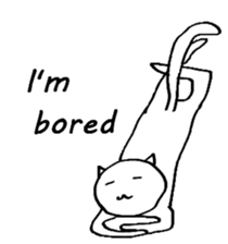 The simple cat ver.English sticker #8014156