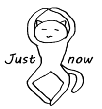 The simple cat ver.English sticker #8014158