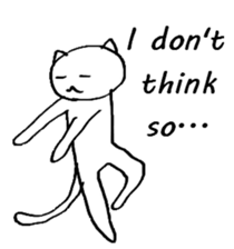 The simple cat ver.English sticker #8014159