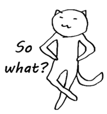 The simple cat ver.English sticker #8014160