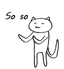 The simple cat ver.English sticker #8014161