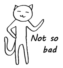 The simple cat ver.English sticker #8014162