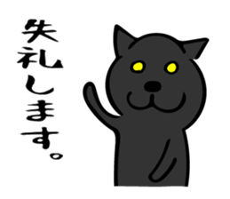 W cat & B cat sticker #8014398