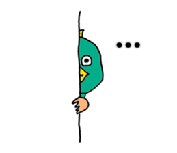 Bird and Wild boar. sticker #8014777