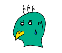 Bird and Wild boar. sticker #8014787