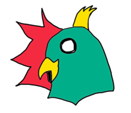 Bird and Wild boar. sticker #8014789