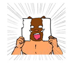 Bird and Wild boar. sticker #8014797