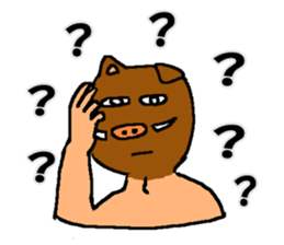 Bird and Wild boar. sticker #8014800