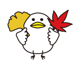 Shirota-san's birds (autumn and winter) sticker #8015012