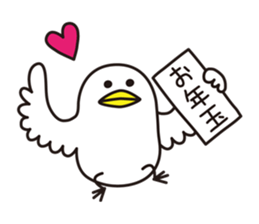 Shirota-san's birds (autumn and winter) sticker #8015030