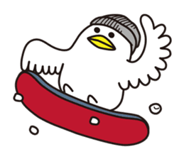 Shirota-san's birds (autumn and winter) sticker #8015039