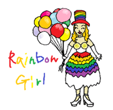 Rainbow Girl -Shinjuku2-Chome sticker #8015214