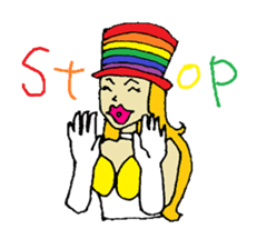 Rainbow Girl -Shinjuku2-Chome sticker #8015217