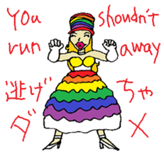 Rainbow Girl -Shinjuku2-Chome sticker #8015240