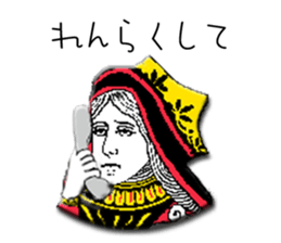 king Jack Queen. sticker #8015356