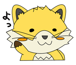 Cute Fox konkichi sticker #8015524