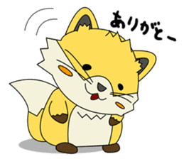 Cute Fox konkichi sticker #8015533