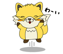Cute Fox konkichi sticker #8015548