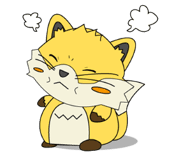 Cute Fox konkichi sticker #8015553
