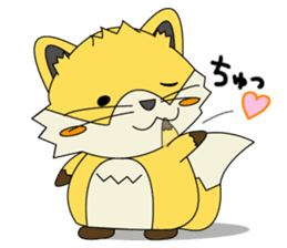 Cute Fox konkichi sticker #8015555