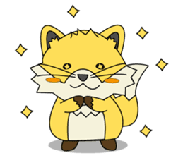 Cute Fox konkichi sticker #8015562