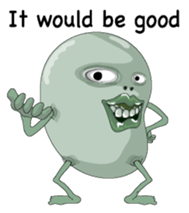 Mr.Broad beans English version sticker #8016274