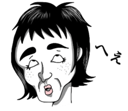 Girl's ugly sticker sticker #8016487