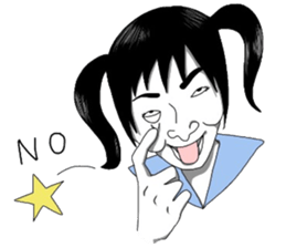 Girl's ugly sticker sticker #8016494