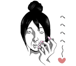 Girl's ugly sticker sticker #8016508