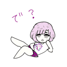 idol otaku-chan 3 -purple- sticker #8019213