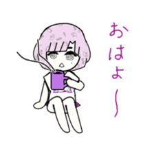 idol otaku-chan 3 -purple- sticker #8019222
