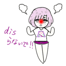 idol otaku-chan 3 -purple- sticker #8019224