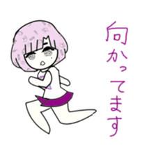 idol otaku-chan 3 -purple- sticker #8019233