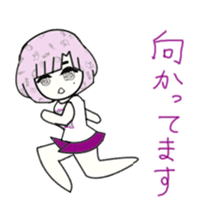 idol otaku-chan 3 -purple- sticker #8019233