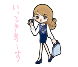 Office lady everyday sticker #8019850