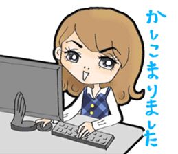 Office lady everyday sticker #8019853