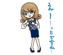 Office lady everyday sticker #8019881