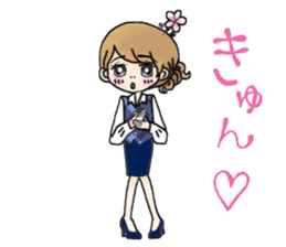 Office lady everyday sticker #8019882