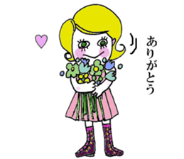 The all woman dose her best ! sticker #8020007