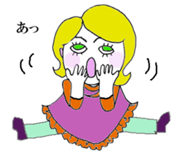 The all woman dose her best ! sticker #8020009