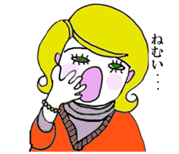 The all woman dose her best ! sticker #8020011