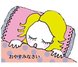 The all woman dose her best ! sticker #8020014